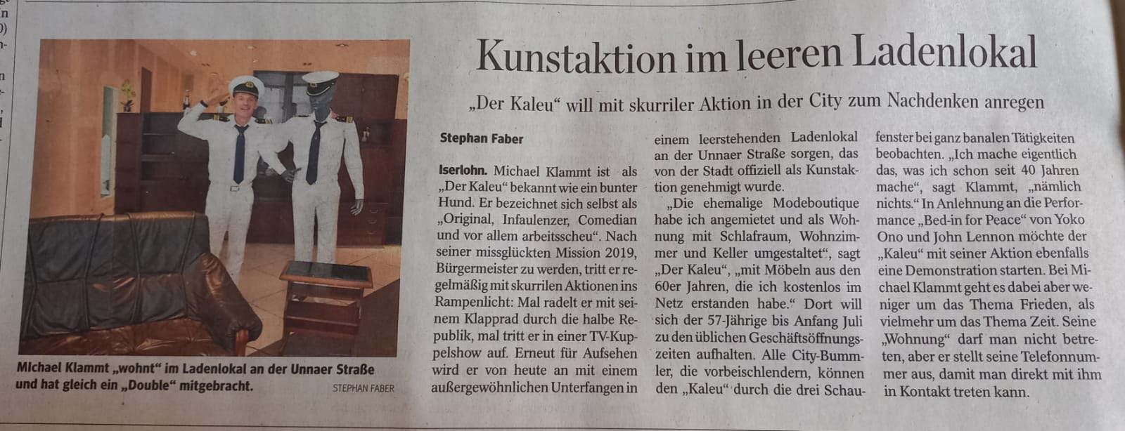 Flirt in der Kuppelshow ( Stadtspiegel Iserlohn/Hemer vom 29.01.22 )