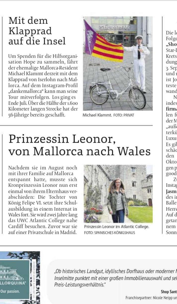 Mit dem Klapprad auf die Insel